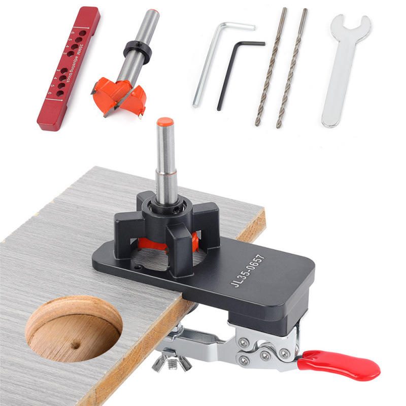 Alat Jig Bor Engsel 35mm Lokator Lubang Pintu Lemari