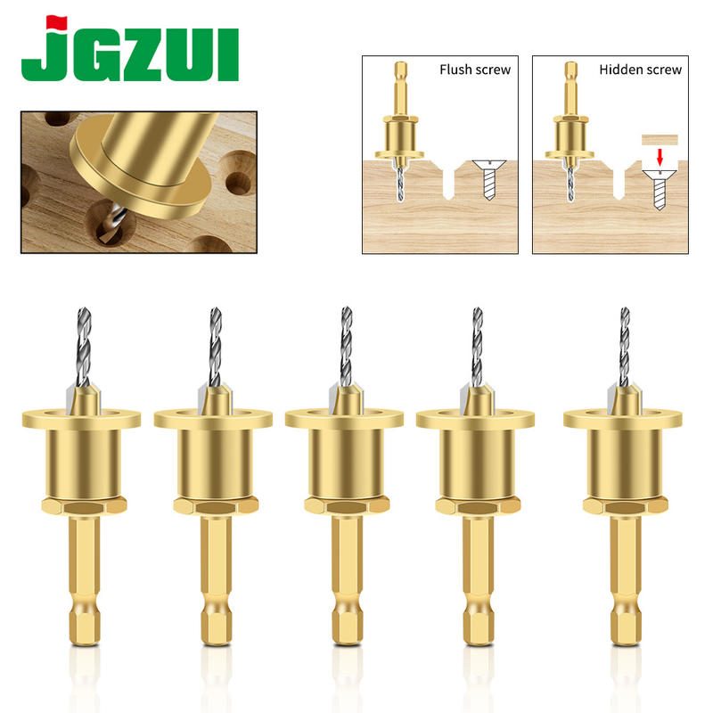 Mata Bor Countersink Hex Shank dengan Pembatas Kedalaman