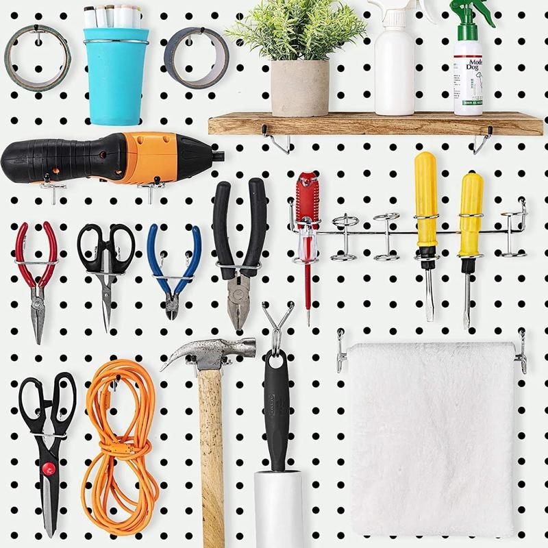 Gantungan Pegboard Jarak 2.5cm Set 50 Pcs Bahan Logam