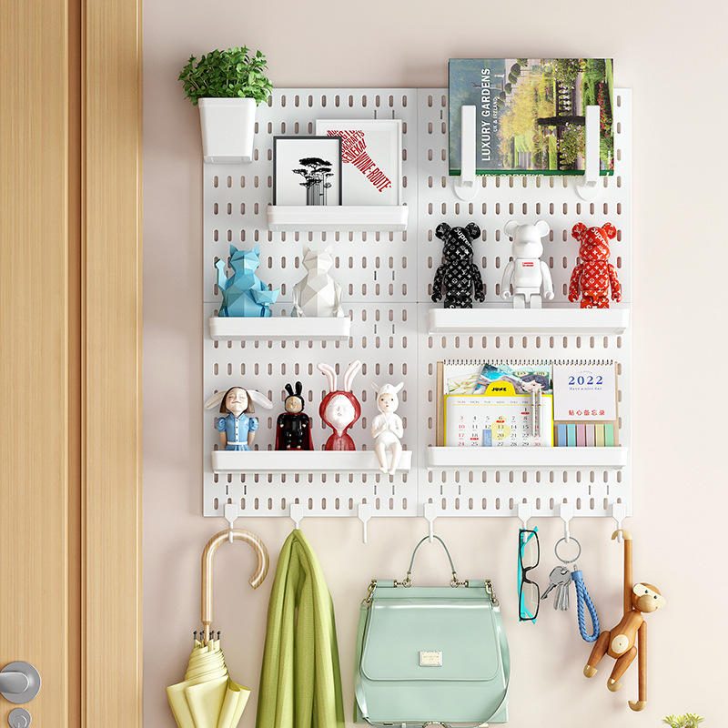 Rak Pegboard DIY Papan Gantung Meja Belajar Tanpa Bor