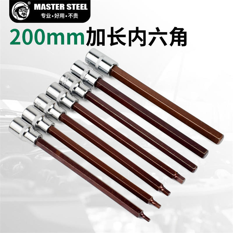 Mata kunci sok heksagonal ekstra panjang 1/2 200mm